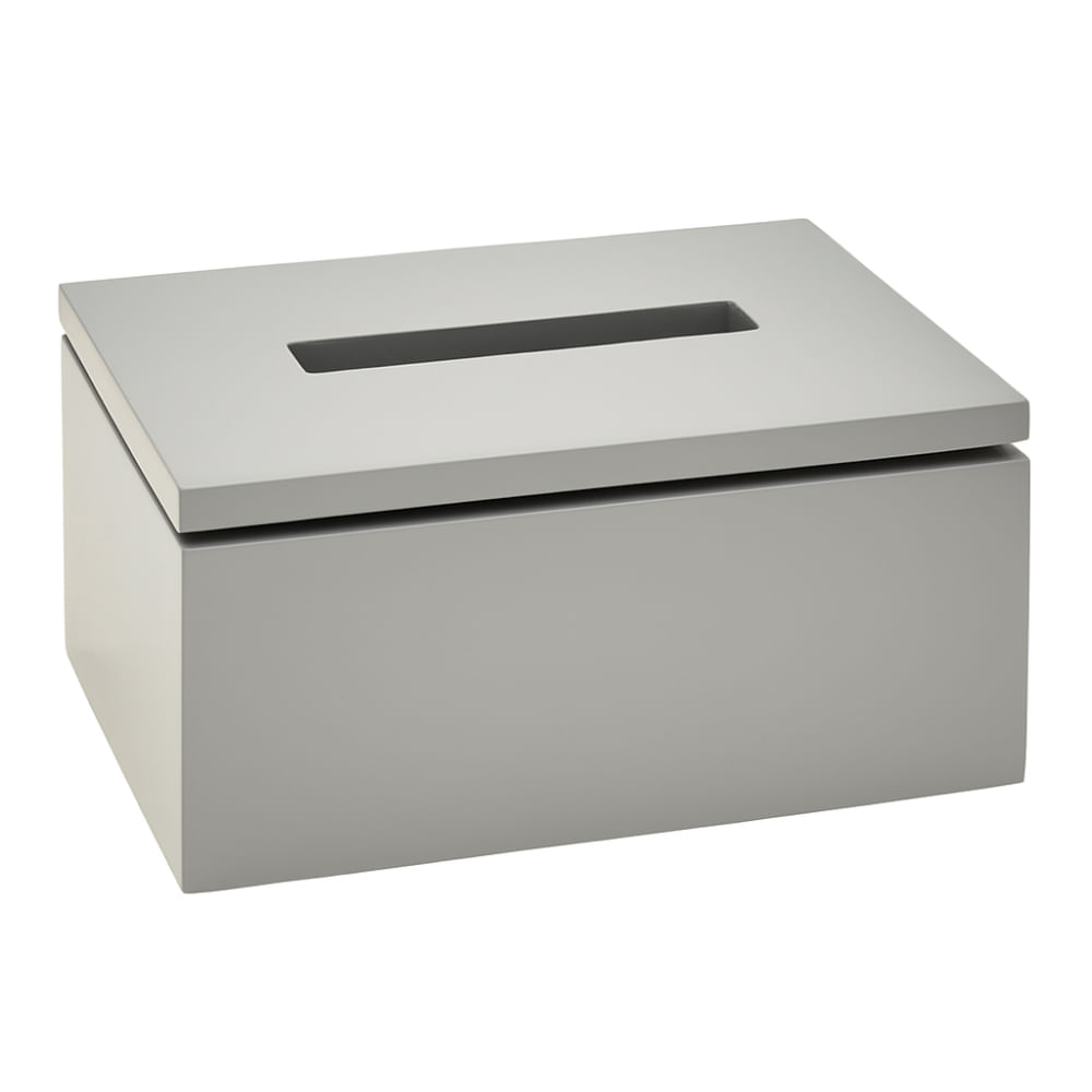 Porta Lencos Flex Cinza Claro Banho Mais 01